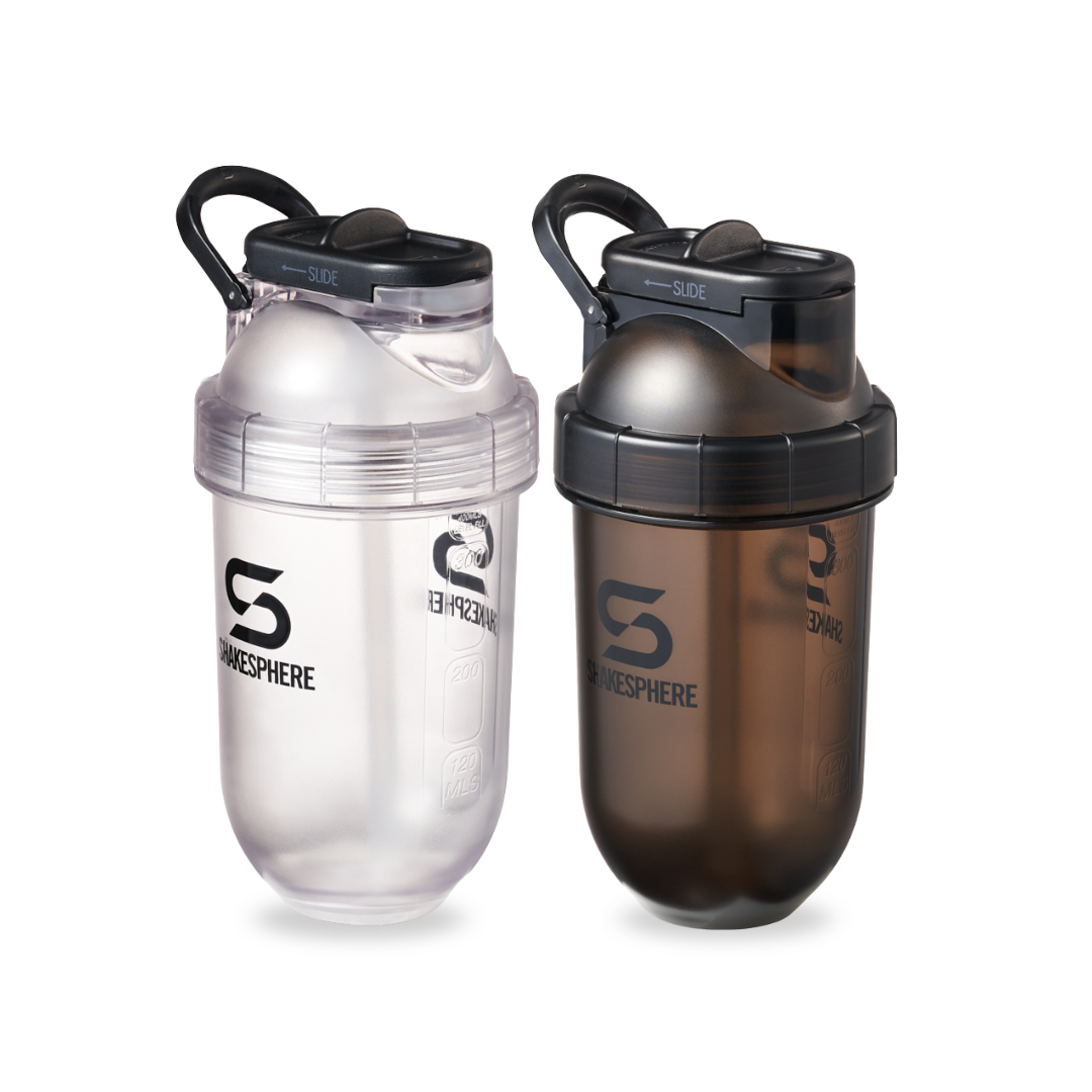 Shakesphere Tumbler Flip Straw Clear + Black