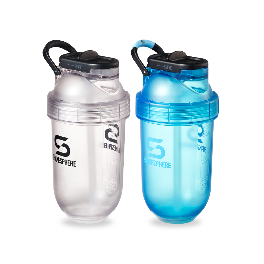 Shakesphere Tumbler Flip Straw Clear + Cyan
