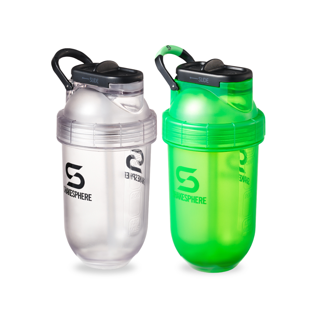 Shakesphere Tumbler Flip Straw Clear + Green