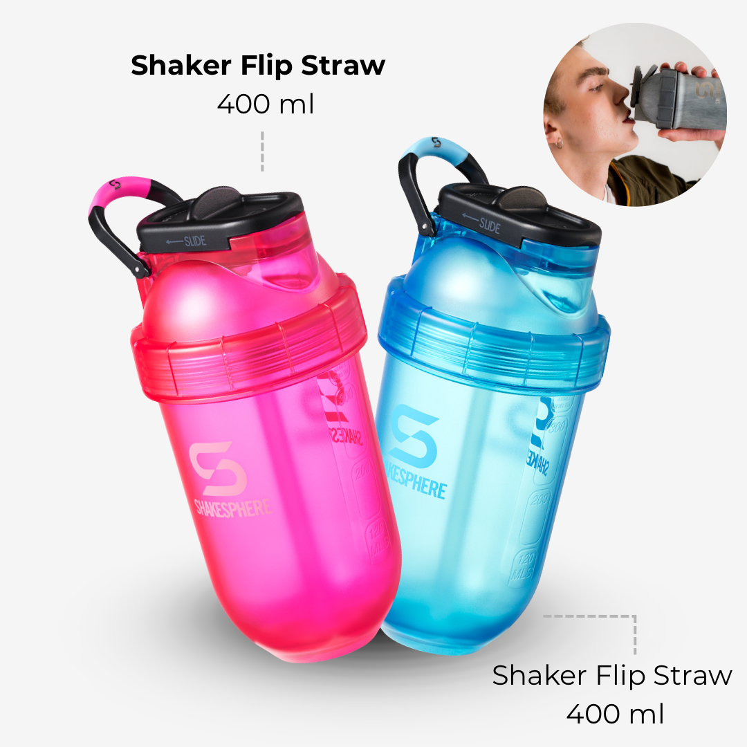 Shakesphere Tumbler Flip Straw Pink + Cyan