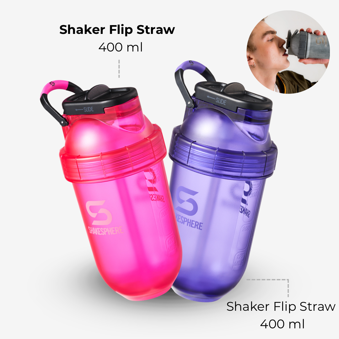 Shakesphere Tumbler Flip Straw Pink + Purple