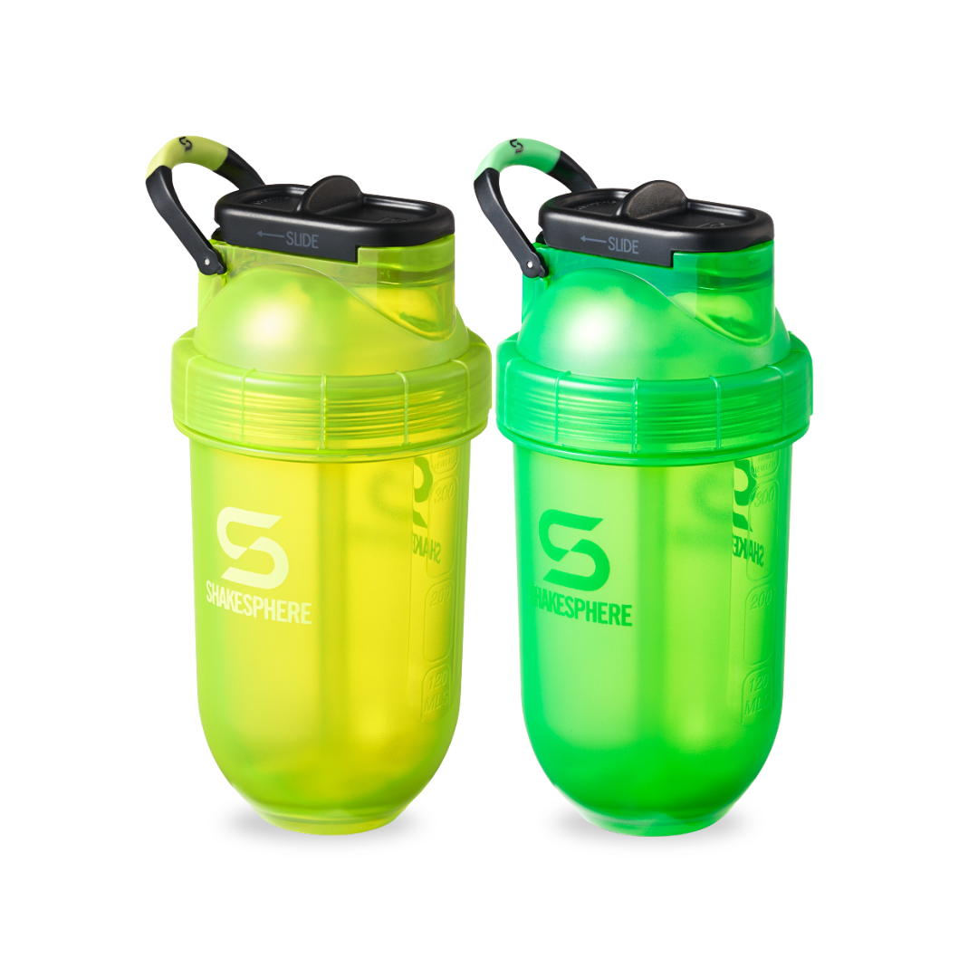 Shakesphere Tumbler Flip Straw Yellow + Green